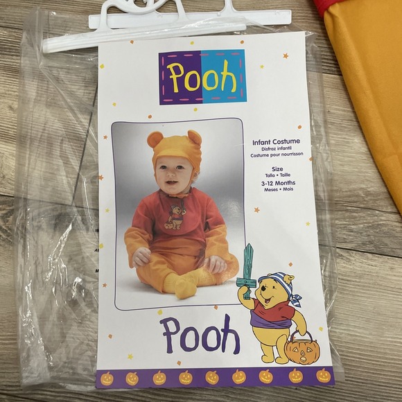 Vtg 2001 Disney Rare "Pooh-Riffic" Winnie the Pooh Halloween Toddler Costume-NEW - Picture 2 of 9
